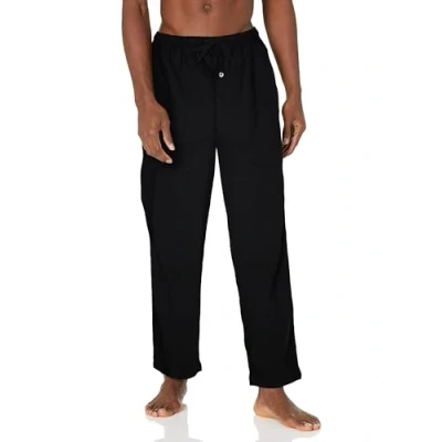 Abbildung von Amazon Essentials Herren Atmungsaktive Flanell Pyjamahose (Erhältlich In Groß Und Schwer), Schwarz, 4XL Große Größen