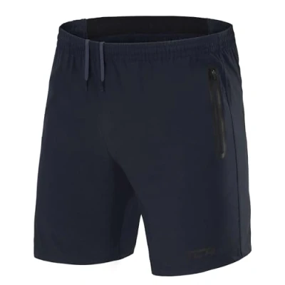 Abbildung von TCA Herren Elite Tech Leichte Laufhose Gymshorts Trainingsshorts und Laufshorts mit Reißverschlusstaschen Sporthose Kurz Dunkelblau, XS