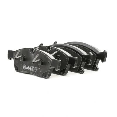 Abbildung von BREMBO P 50 109 Bremsbelagsatz für Verschleißwarnanzeiger vorbereitet mit Kolbenclip ohne Zubehör MERCEDES BENZ: ML Class, GLE Off Road, GLS