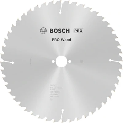 Abbildung von Bosch 1x PRO Wood Kreissägeblatt für Netz Tischkreissägen (für Weichholz, Hartholz, Ø mm, Professional Zubehör Tischkreissäge)
