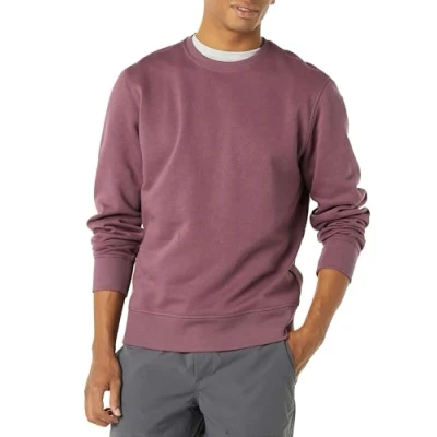 Abbildung von Amazon Essentials Herren Fleece Sweatshirt mit Rundhalsausschnitt (erhältlich in Big &amp; Tall), Purpur, XXL