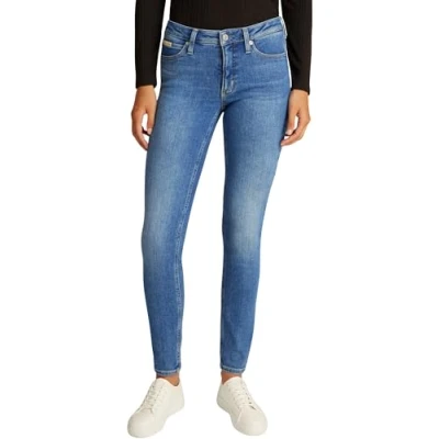Abbildung von Calvin Klein Jeans MID RISE Skinny Fit, Damen, Größe: 31x30, Denim medium