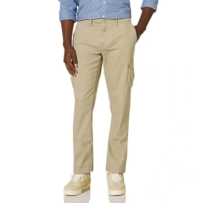 Abbildung von Amazon Essentials Herren Gerade geschnittene Stretch Cargohose (erhältlich in Big &amp; Tall), Khakibraun, 40W / 29L