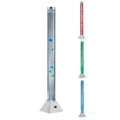 Abbildung von Reality Leuchten R5073 47 LED Wassersäule, EEK A, mit Farbwechsler, inkl. 5 er Set Deko Fische, in titanfarben
