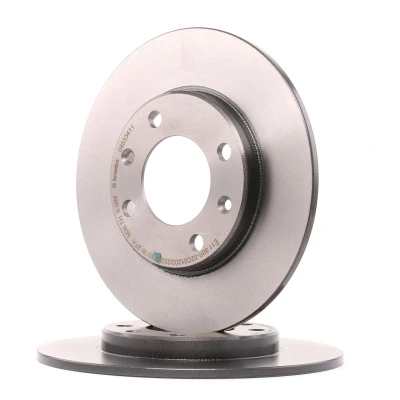 Abbildung von BREMBO COATED DISC LINE 08.5334.11 Bremsscheibe 247 8 4 voll beschichtet mit Schrauben PEUGEOT: 206 Hatchback, 207 SW