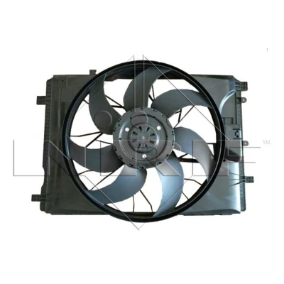 Abbildung von NRF 47851 Lüfter 481 12 400 mit Kühlerlüfterrahmen (Zarge), bürstenloser Motor Steuergerät MERCEDES BENZ: B Class