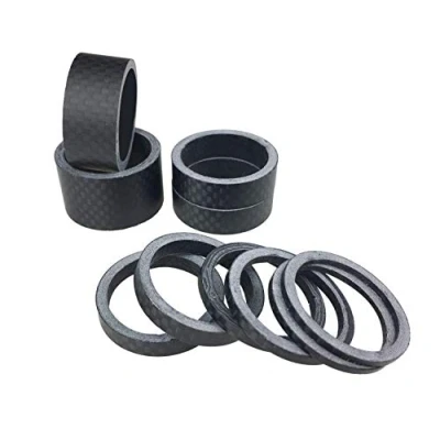 Abbildung von PLATT Fahrrad Ahead Vorbau Spacer Karbon MTB Rennrad Distanzscheiben Headset 1/8&quot; (10 pcs),Matt