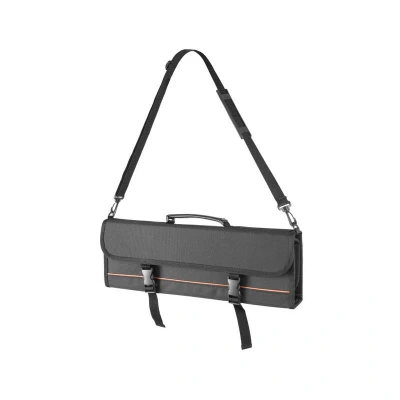 Abbildung von HENDI Messertasche für 10 Messer (max. 45 cm) 51 x 5 17 cm Gummiband Halterung Schultergurt 77 127 cm, Gastro Transporttasche