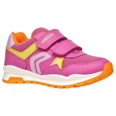 Abbildung von Geox Pavel GIRL Sneaker low für Kinder, Größe: 38, Fuchsia/orange Schuhe