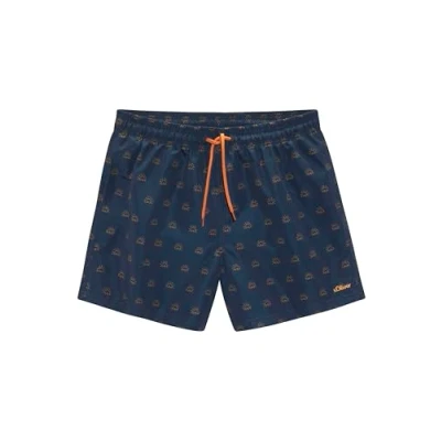 Abbildung von s.Oliver Badeshorts, Herren, Größe: Small, Navy mango print
