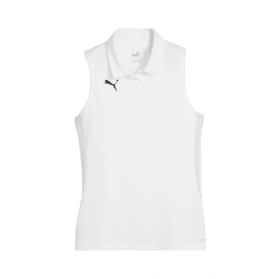 Abbildung von puma Teamgoal Women Poloshirt, Damen, Größe: Large, white black feather gray