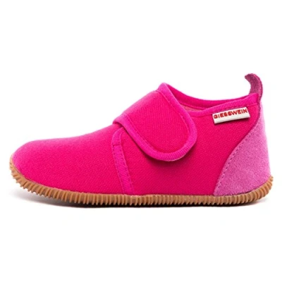 Abbildung von Giesswein Strass SLIM FIT Hausschuh für Kinder, Größe: 20, Himbeer Schuhe