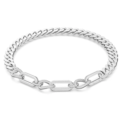 Abbildung von Swarovski Dextera Allaround Chain Mixed Links Shiny Halskette, Damen, Größe: One Size, White