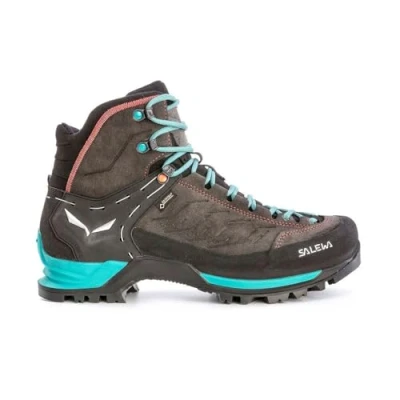 Abbildung von Salewa WS Mountain Trainer Mid Gore TEX Damen Trekking &amp; Wanderstiefel, Grau (Magnet/Viridian Green), 41 EU