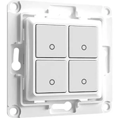 Abbildung von Shelly Home Accessories Wandschalter 4 Tasten 8x8cm.