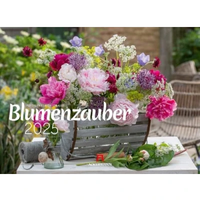 Abbildung von Blumenzauber Kalender 2025, Wandkalender im Querformat (45x33 cm) Blumenkalender