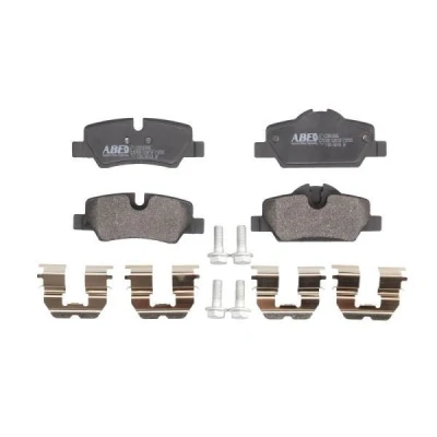 Abbildung von ABE C2B033ABE Bremsbelagsatz Hinterachse für Verschleißwarnanzeiger vorbereitet mit Bremssattelschrauben MINI: Hatchback, Countryman, Convertible