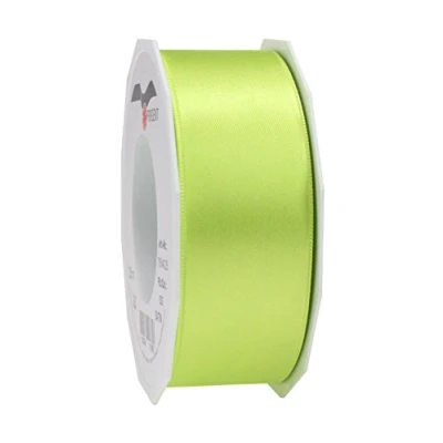 Abbildung von PRÄSENT C.E. Pattberg Satin hellgrün, 25 m Satinband zum Einpacken von Geschenken, 40 mm Breite, Geschenkband Dekorieren &amp; Basteln, Dekoband, Anlass