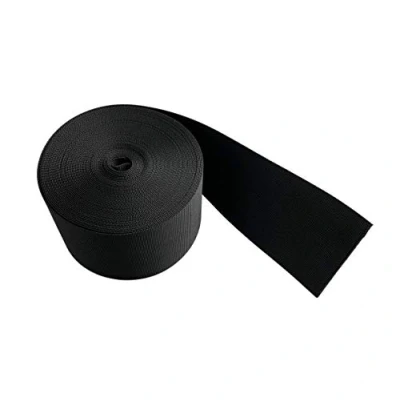 Abbildung von On1shelf 100 mm breites schwarzes Nylon Gurtband, robustes Polypropylen 10 m (100 mm)