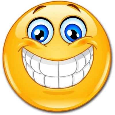 Abbildung von easydruck24de 1 Smiley Aufkleber Smile XL I kfz_298 rund Ø 20 cm Emoticon Sticker lachend für Auto Wohnwagen Wohnmobil Wand Tattoo wetterfest