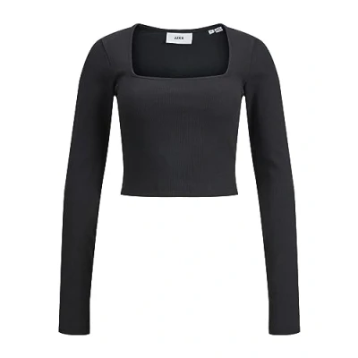 Abbildung von JJXX Jxfura Langarmshirt, Damen, Größe: Large, Black