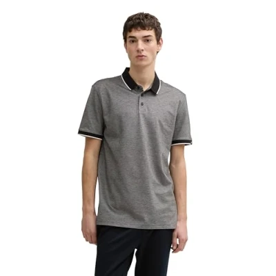 Abbildung von TOM Tailor Denim Poloshirt, Herren, Größe: Medium, Chalk grey two tone