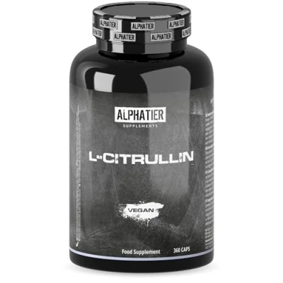 Abbildung von L Citrullin Malat Kapseln 360 Caps hochdosiert + vegan ALPHATIER Champion Citrulline Malate DL 2:1 Fitness Bodybuilding Premiumqualität ohne Magnesiumstearat