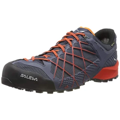 Abbildung von Salewa MS Wildfire Gore TEX Herren Trekking &amp; Wanderhalbschuhe, Blau (Ombre Blue/Fluo Orange), 43 EU