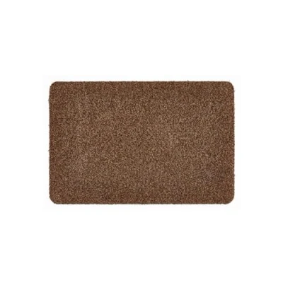 Abbildung von andiamo Fußmatte Samson Schmutzfangmatte aus Baumwolle für den Hauseingang einsetzbar als innen, Fußabtreter im überdachten Außenbereich oder Haustiermatte 60 x 100 cm Braun