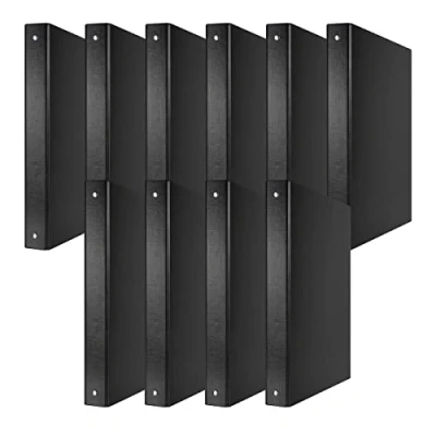 Abbildung von DONAU 3737001PL 01 Ringbuch, 4 O Ring Mechanik 30mm DIN A4 Ringordner Pappe/Kunststoff, Aus 1,9 mm dickem Karton mit öko PP 100µ, Schwarz, 45 x 32 x26.2 cm, 10er Packung