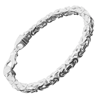 Abbildung von trendor Königskette Armband Sterlingsilber 925 Breite 4,7 mm 86106 23 cm