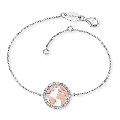 Abbildung von Engelsrufer Damenarmband Armband WELT 925ER Silber Zirkonia Armband, Damen, Größe: One Size, Bicolor