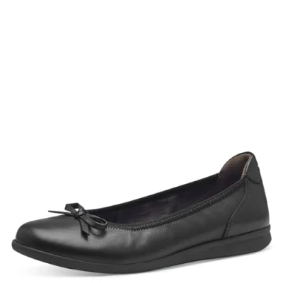 Abbildung von Tamaris Klassischer Ballerina, Damen, Größe: 38, Black nappa Schuhe