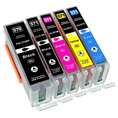 Abbildung von ESMONLINE 5 komp. XL Multipack Druckerpatronen für Canon Pixma TS 5050 5051 5053 5055 6050 6051 6052 8050 8051 8052 8053 9050 9055