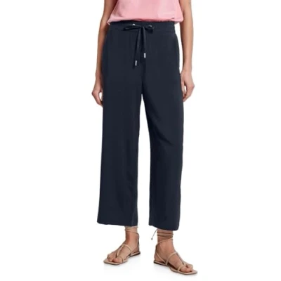 Abbildung von STREET ONE Damen 3716099 Wide Leg Hose, Deep Blue, 36W / 26L