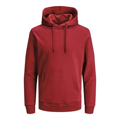 Abbildung von JACK &amp; JONES Herren JJEBASIC Sweat Hood NOOS 12182537, Rio Red/REG, XL