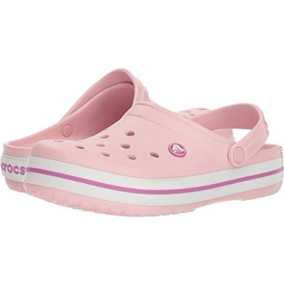 Abbildung von Crocs Pantolette flach, Damen, Größe: 36 37, Pearl pink/wild orchid Schuhe