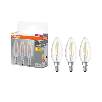 Abbildung von Osram Led retrofit classic b 4w/827 230v e14 pack van 3 stuks 4058075819313