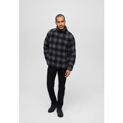 Abbildung von Brandit Fleecepullover, Herren, Größe: XXL, Black/grey