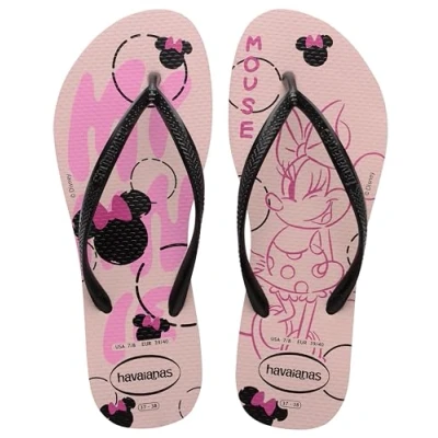 Abbildung von Havaianas Slim Disney Flip Flop Damen, Pfingstrosenrose, 4.5/5 UK