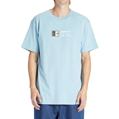 Abbildung von DC Shoes Split STAR Tshirt print, Herren, Größe: Large, Xbss forget me not greystone