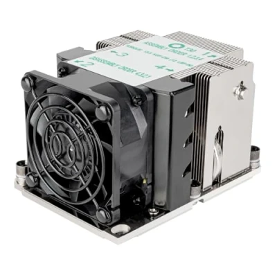 Abbildung von SilverStone Technology XE02 3647N, 2U SFF Server/Workstation CPU Kühler für Intel LGA 3647 Narrow Sockel, SST 3647NB (Schwarz+Schwarz)