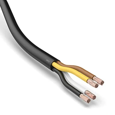 Abbildung von AUPROTEC KFZ Kabel 4x1,5 mm² 5m rund FLRYY I Rundkabel Fahrzeugkabel/Fahrzeugleitung Verschiedene Anwendungen 4 poliges für Anhänger geeignet