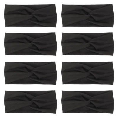 Abbildung von DRESHOW 8 Stück Damen Stirnband Kopfband Haarband Turban Elastische Haarbänder Haarschmuck für Mädchen