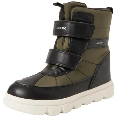 Abbildung von Geox J WILLABOOM Boy B AB Ankle Boot, Black/Military, 30 EU