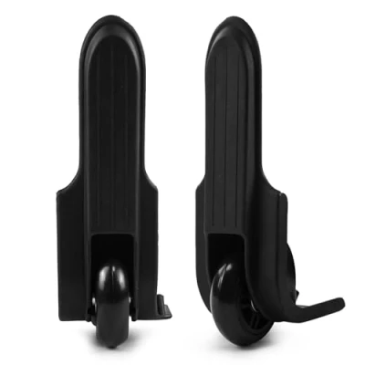 Abbildung von GUGULUZA Ersatzräder für Weichschalen Hartschalen Koffer Gepäck und Reisekoffer,Paare, Schwarz D011