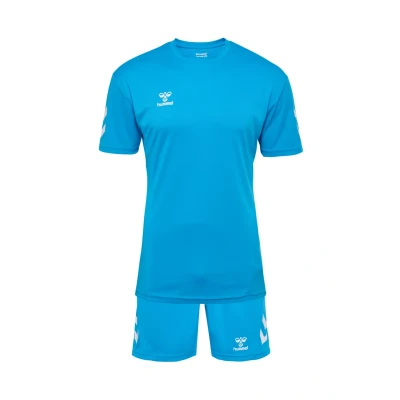 Abbildung von Hummel LOGO SET kurze Sporthose, Größe: XXL, Diva blue