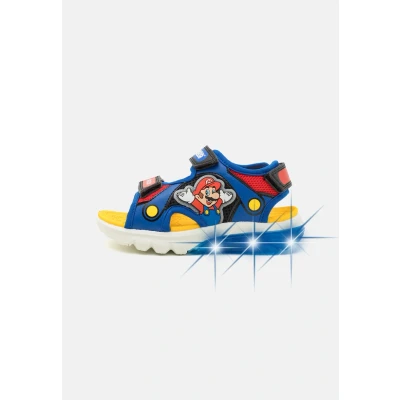 Abbildung von Geox Light UP Nintendo Super Mario Ciberdron Riemensandalette für Kinder, Größe: 38, Royal/red Schuhe