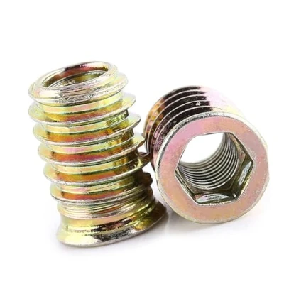 Abbildung von FTVOGUE 20 Stücke Innensechskant, Schrauben Verbindungsschraube Antriebskopfschraube Kohlenstoffstahl Insert Muttern Gewinde für Holz Möbel (M8*20mm)
