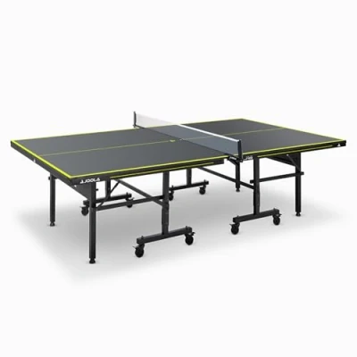 Abbildung von JOOLA Tischtennisplatte Inside J18 Tischtennistisch Indoor klappbares Untergestell Schneller Aufbau Inklusive Netz, Grau, 274 x 152,5 76 CM
